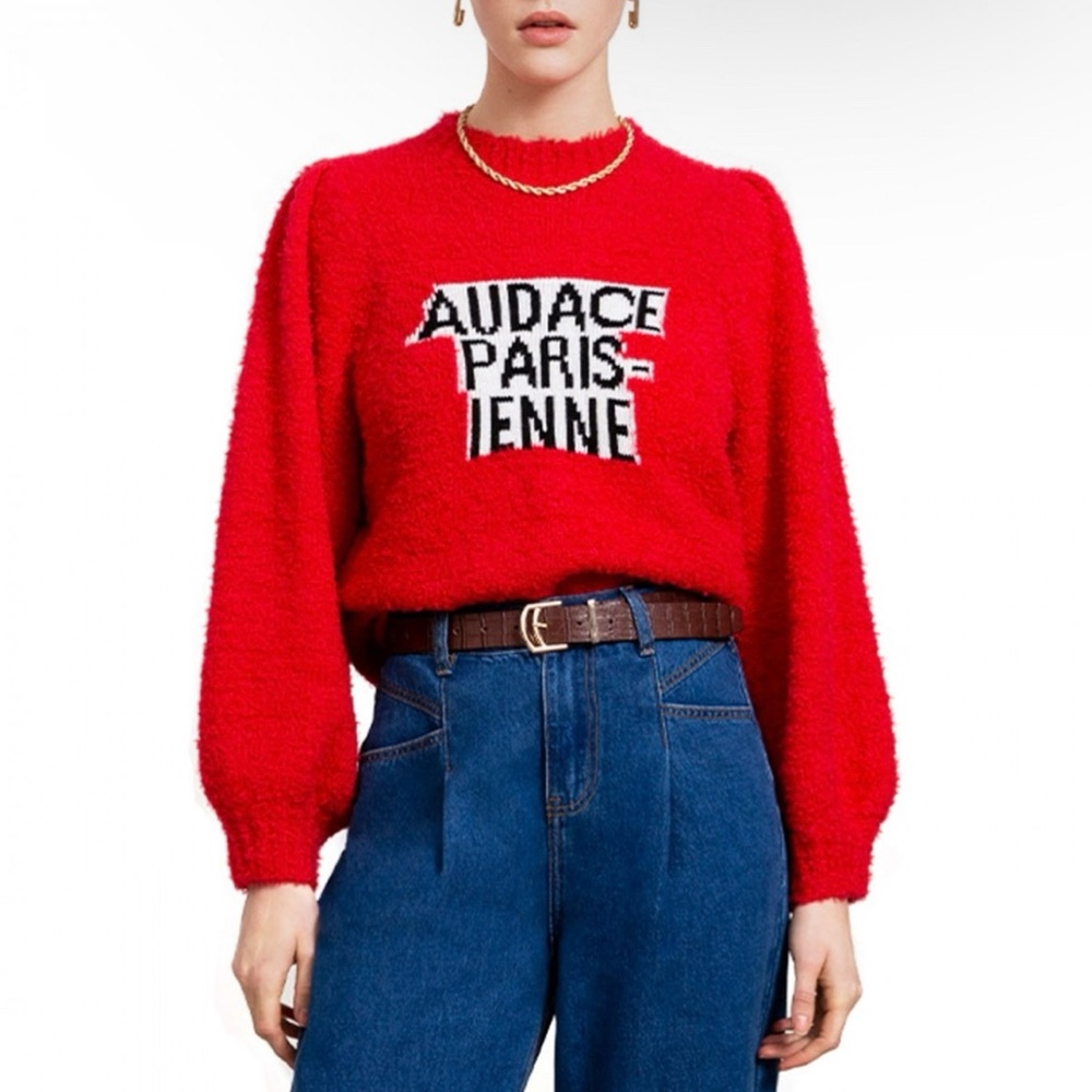 SUNCOO NWT Pavel Sweater in Angelique